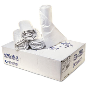 Inteplast Group High-density Interleaved Commercial Can Liners, 55 Gal, 14 Microns, 36" X 60", Clear, 200-carton freeshipping - TVN Wholesale